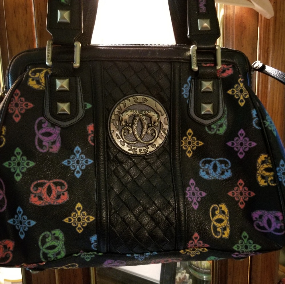 Sharif Logo print handbag